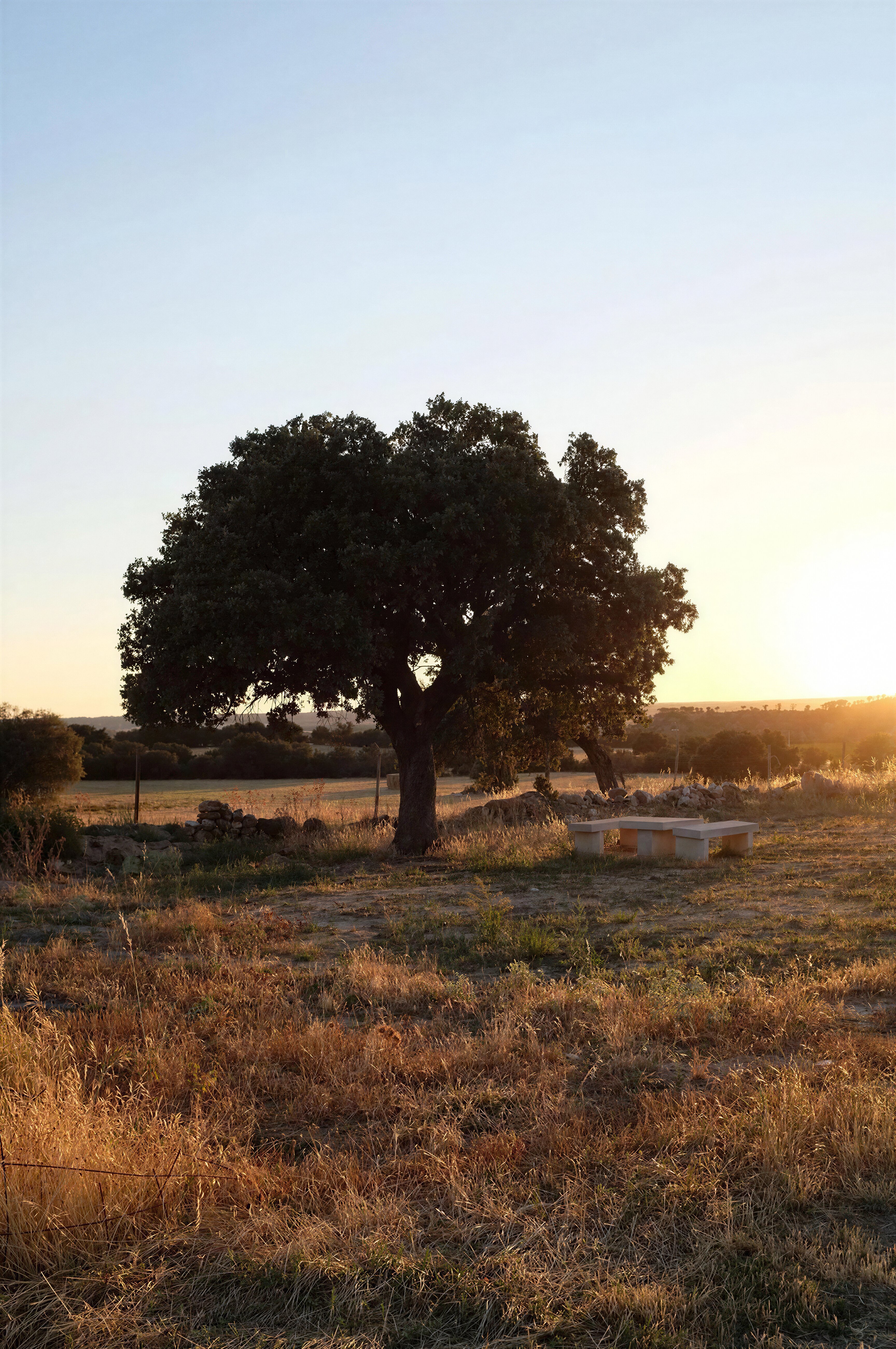Paisaje de Segovia al atardecer